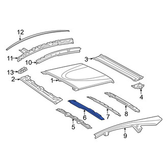 Toyota OE - Rear Center Roof Panel Reinforcement