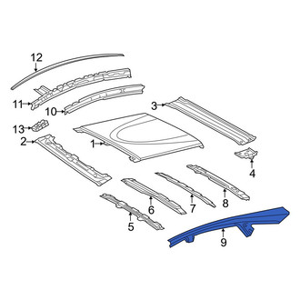Toyota OE - Left Outer Roof Side Rail