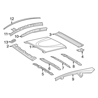 Toyota OE - Roof & Components (With Sunroof)