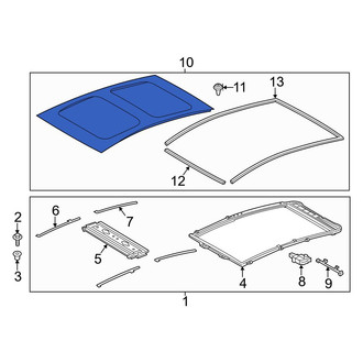 Toyota OE - Sunroof Glass
