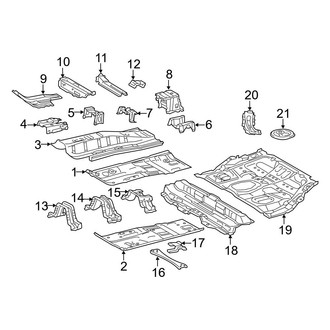 Toyota OE - Pillars, Rocker & Floor - Floor & Rails