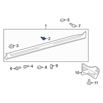 Toyota OE - Rocker Panel Molding Clip