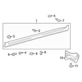 Toyota OE - Pillars, Rocker & Floor - Exterior Trim