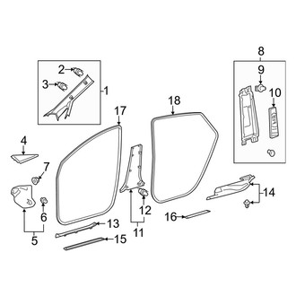 Toyota OE - Pillars, Rocker & Floor - Interior Trim