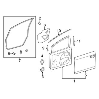 Toyota OE - Front Door - Door & Components