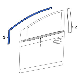 Toyota OE - Front Left Black Out Tape