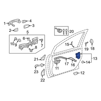 Toyota OE - Front Right Door Latch Assembly