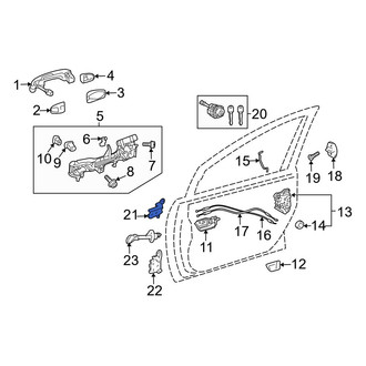 Toyota OE - Front Right Upper Door Hinge