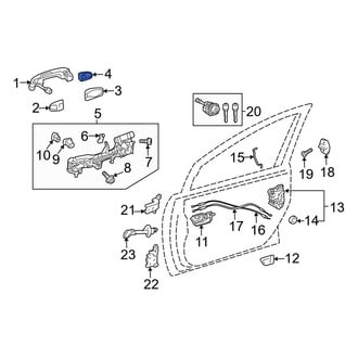 Toyota OE - Front Left Exterior Door Handle Cover