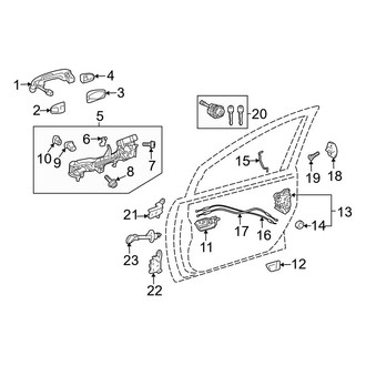 Toyota OE - Front Door - Lock & Hardware