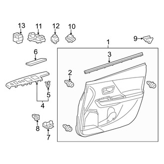 Toyota OE - Front Door - Interior Trim