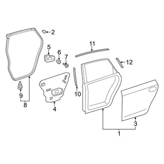 Toyota OE - Rear Door - Door & Components