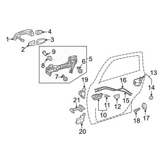 Toyota OE - Rear Door - Lock & Hardware
