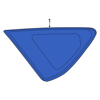 Toyota OE - Rear Left Quarter Glass