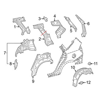 Toyota OE - Quarter Panel - Inner Structure