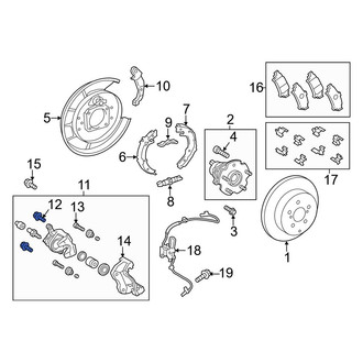 Toyota OE - Rear Brake Hydraulic Hose to Caliper Bolt