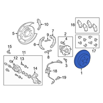 Toyota OE - Rear Disc Brake Rotor