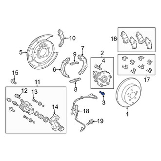 Toyota OE - Front Axle Hub Mounting Bolt
