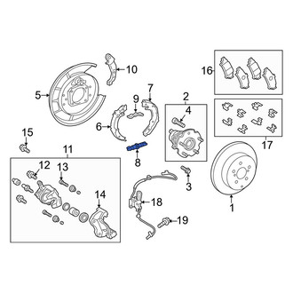 Toyota OE - Rear Left Parking Brake Adjuster