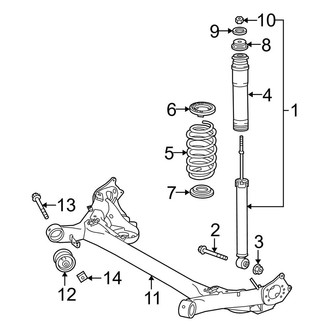 Toyota OE - Rear Suspension - Suspension Components