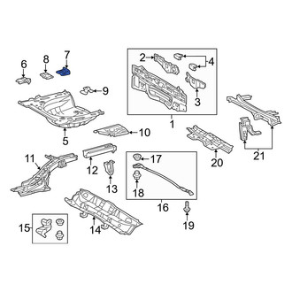 Toyota OE - Rear Floor Pan Bracket