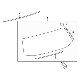 Toyota OE - Lift Gate - Glass