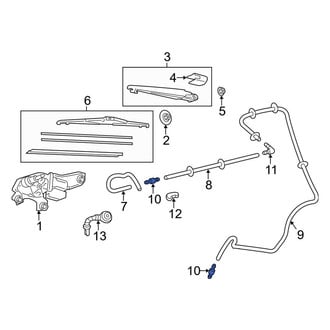 Toyota OE - Liftgate Washer Hose Adapter