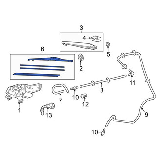 Toyota OE - Rear Wiper Blade