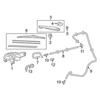 Toyota OE - Lift Gate - Wiper & Washer Components