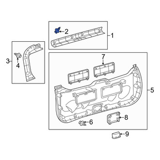 Toyota OE - Trunk Trim Panel Clip