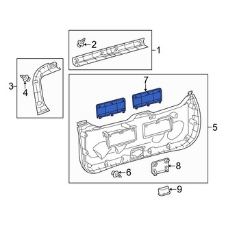 Toyota OE - Rear Tailgate Gap Cover