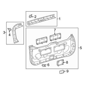 Toyota OE - Lift Gate - Interior Trim