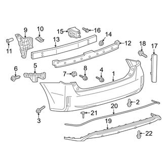Toyota OE - Rear Bumper - Bumper & Components