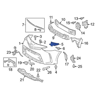 Toyota OE - Front Left Bumper Cover Bracket