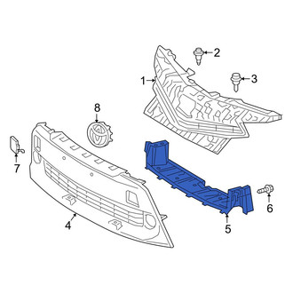 Toyota OE - Front Lower Radiator Support Air Duct