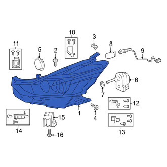 Toyota OE - Front Right Headlight