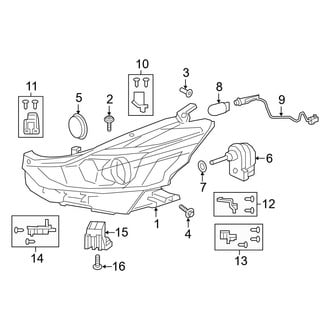 Toyota OE - Front Lamps - Headlamp Components (LED)