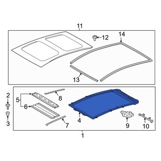 Toyota OE - Sunroof Frame