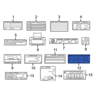 Toyota OE - Hybrid High Voltage Information Label