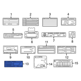 Toyota OE - A/C System Information Label