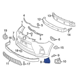 Toyota OE - Front Left Fog Light Cover