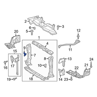 Toyota OE - Front Right Radiator Support Bracket
