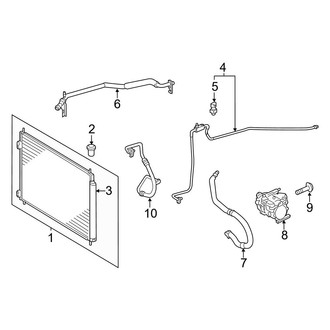 Toyota OE - Air Conditioner & Heater - Condenser, Compressor & Lines