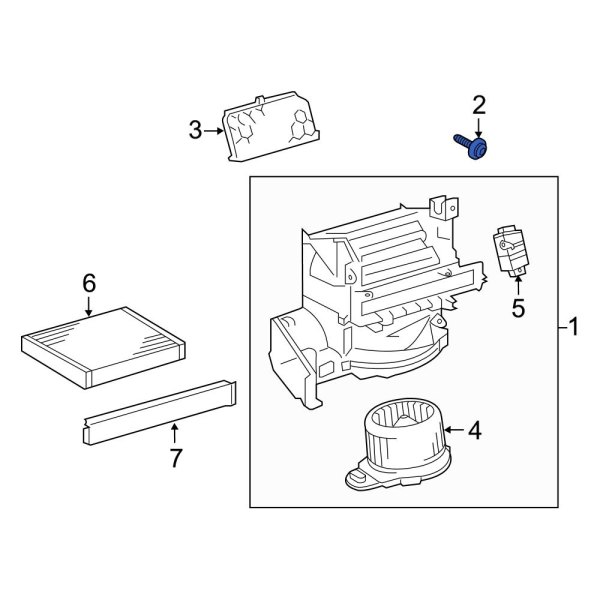 HVAC Blower Motor Housing Screw