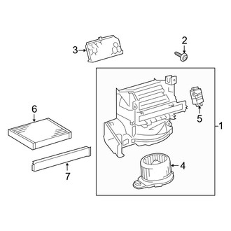 Toyota OE - Air Conditioner & Heater - Blower Motor & Fan