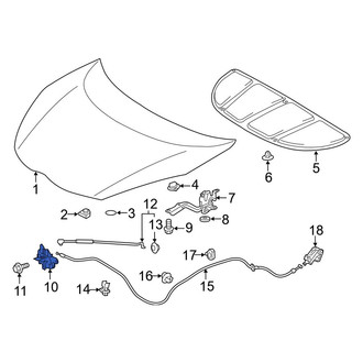 Toyota OE - Front Hood Latch