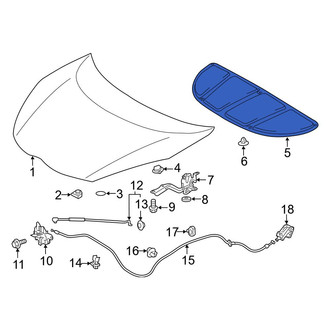 Toyota OE - Front Hood Insulation Pad