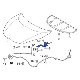 Toyota OE - Front Right Hood Hinge