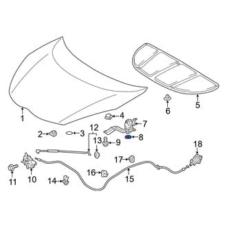 Toyota OE - Hood Hinge Spacer