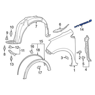 Toyota OE - Front Left Fender Emblem